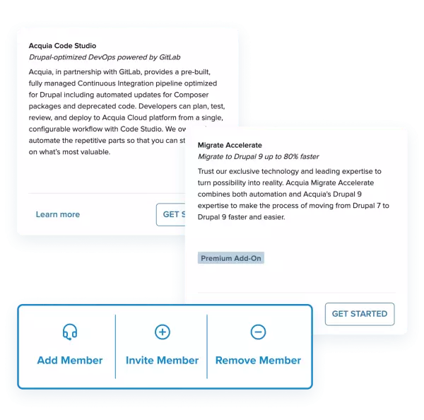 Acquia Cloud Platform Microsite Home Page_Low-Code Tools for Anyone.webp