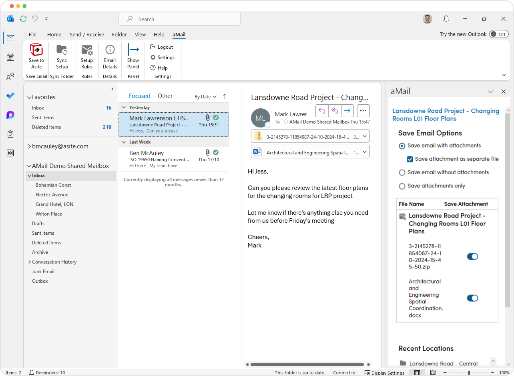 Connect an inbox to the Asite Cloud.webp
